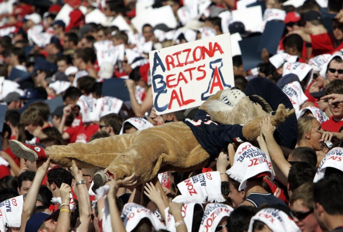 Wilbur and Wilma Wildcat through the years